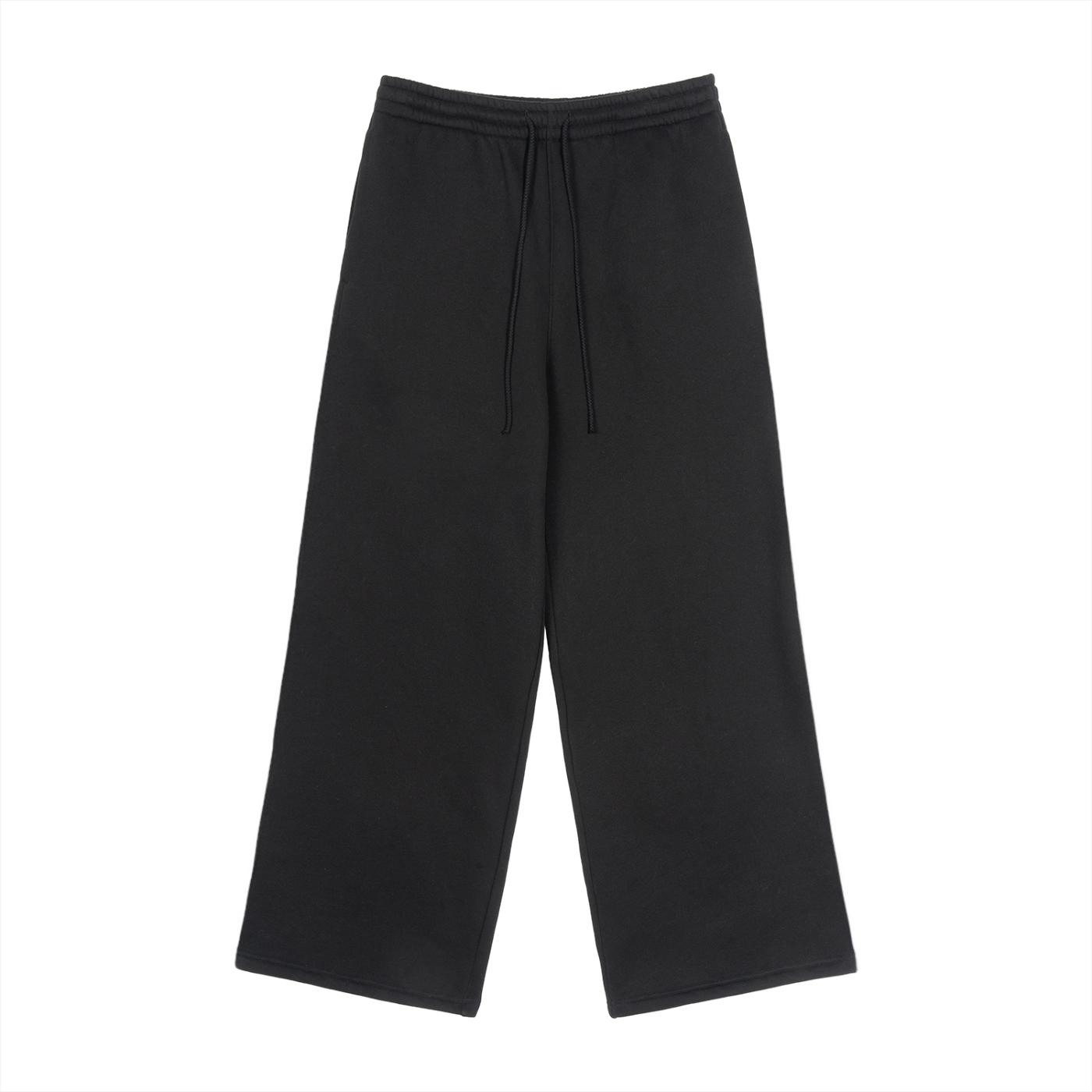 BLANK Fleece Drawstring Straight-Leg Sweatpants