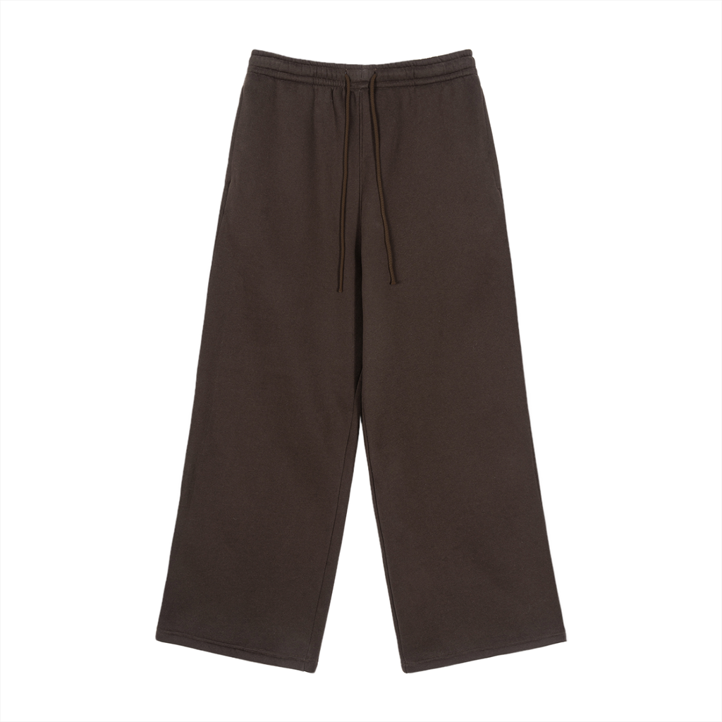 BLANK Fleece Drawstring Straight-Leg Sweatpants
